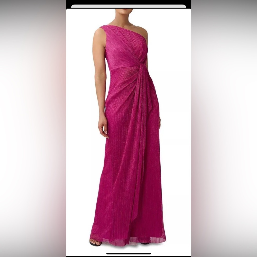 Elegant Pink One-Shoulder Dress